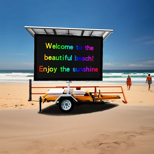 solar Full colour LED sign trailers