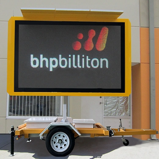 Full colour LED sign trailers